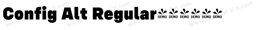 Config Alt Regular字体转换